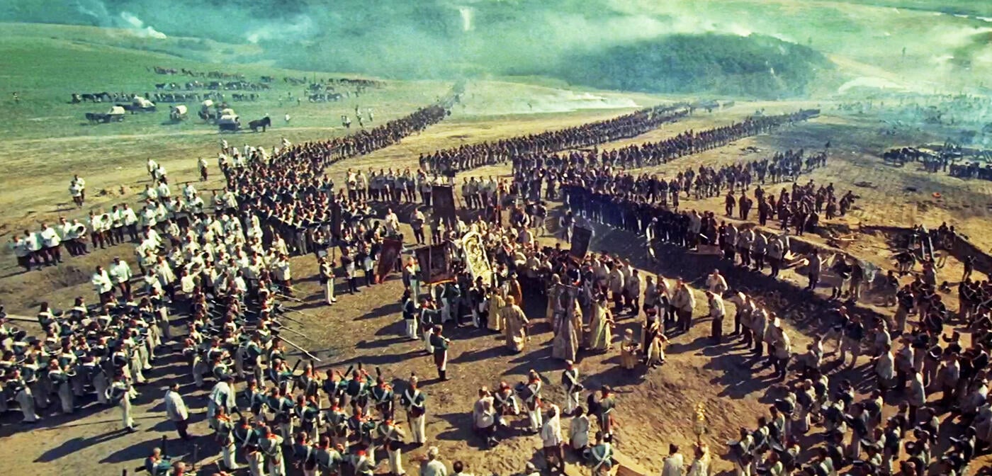 Der größte Kriegsfilm überhaupt hat die teuerste Schlacht aller Zeiten: Sie hat wohl über 100 Millionen (!) gekostet und ist allein eine Stunde lang